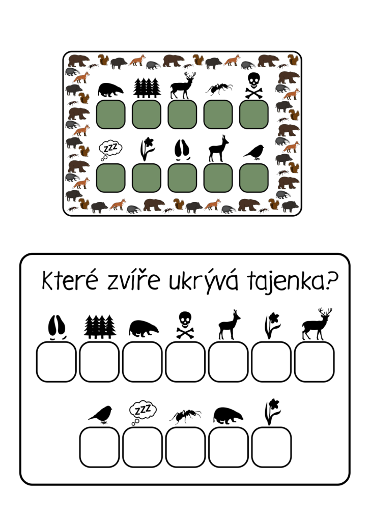 Lesní stezka karta pro vyplnění
